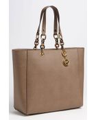 MICHAEL Michael Kors Large Saffiano Leather Tote - Lyst