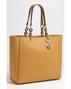 MICHAEL Michael Kors Large Saffiano Leather Tote - Lyst