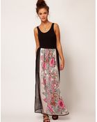 River Island Chelsea Girl Border Print Maxi Skirt - Lyst