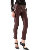 McQ by Alexander McQueen Biker Leather Zip Trousers - Lyst