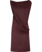 Vivienne Westwood Red Label Draped Jersey Dress - Lyst