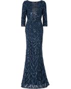 Elie Saab Three Quarter Sleeves Gown - Lyst