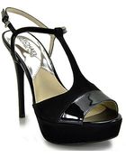 MICHAEL Michael Kors Felicia Black Tstrap Sandal - Lyst