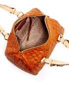 Michael Kors Grayson Woven Medium Satchel - Lyst