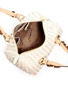 Michael Kors Grayson Woven Medium Satchel - Lyst