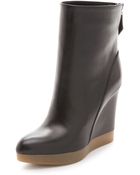 Jil Sander Wedge Booties - Lyst