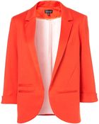 Topshop Ponte Boyfriend Blazer - Lyst