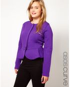 Asos Peplum Jacket - Lyst