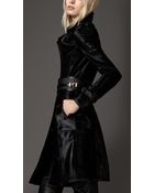 Burberry Long Leather Trench Coat - Lyst