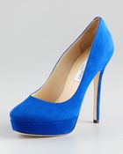 Jimmy Choo Cosmic Suede Pump - Lyst