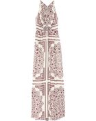 Derek Lam Printed Silk Georgette Halterneck Gown - Lyst