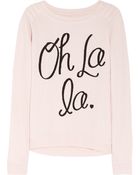 Zoe Karssen Oh La La Cottonblend Jersey Sweatshirt - Lyst