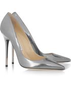 Jimmy Choo Anouk Metallic Leather Pumps - Lyst