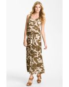 MICHAEL Michael Kors Belted Maxi Tank Dress - Lyst