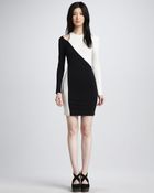 Alice + Olivia Josefina Twotone Jersey Dress - Lyst