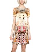 Mary Katrantzou Printed Silk Satin Dress - Lyst