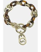 MICHAEL Michael Kors Heritage Link Toggle Bracelet - Lyst