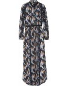 Theyskens' Theory Derra Printed Silk Maxi Dress - Lyst