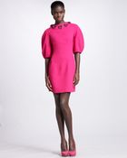 Alexander McQueen Floralneck Dress Fuchsia - Lyst