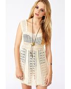 Nasty Gal Crochet Mini Dress - Lyst