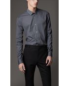 Burberry Slim Fit Cotton Shirt - Lyst
