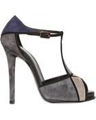 Roger Vivier 120mm Prismick Suede Open Toe Pumps - Lyst