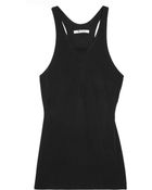 T By Alexander Wang Mesh Insert Crepe Tank - Lyst