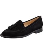 Manolo Blahnik Aldena Tasseled Suede Loafer - Lyst