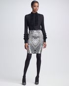 Roberto Cavalli Geometric Python Print Skirt - Lyst