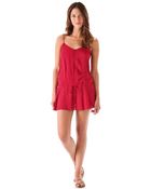 Vix Solid Joy Short Cover Up Dress - Lyst