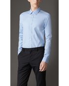 Burberry Tailored Fit Cotton Shirt - Lyst