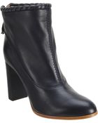 Nina Ricci Whipstitch Trim Ankle Boot - Lyst