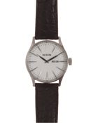 Nixon The Sentry Leather Watch - Lyst