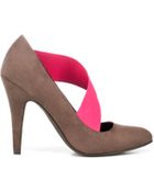 Zara High Heel Court Shoe with Elastic - Lyst