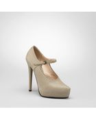 Bottega Veneta Gainsboro Antique Lizard Mary Jane Shoe - Lyst