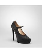 Bottega Veneta Gainsboro Antique Lizard Mary Jane Shoe - Lyst