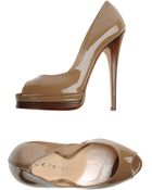 Casadei Pumps with Open Toe - Lyst