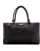 Mango Contrast Handle Shopper Bag - Lyst