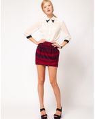 ASOS Collection Asos Super Soft Bell Mini Skirt - Lyst