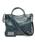 Balenciaga Giant Velo Leather Bag - Lyst