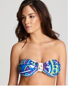 Trina Turk Bali Hai Buckle Front Bandeau - Lyst