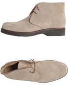 Santoni Hightop Dress Shoe - Lyst
