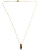 Tom Binns Sex Zip Pendant Gold - Lyst