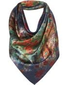 Topshop Underwater Colour Silk Scarf By Beta - Lyst