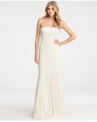 Ann Taylor Jasmine Lace Wedding Dress - Lyst