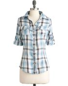 ModCloth Everything Is Great Lakes Top in Blue - Lyst