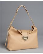 Jimmy Choo Nude Leather Rachel Shoulder Bag - Lyst