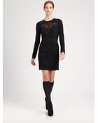 Dolce & Gabbana Lace Trimmed Dress - Lyst