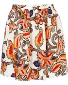 Topshop Giant Paisley Full Skirt - Lyst