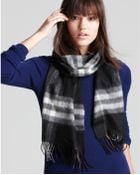 Burberry Giant Check Cashmere Scarf - Lyst